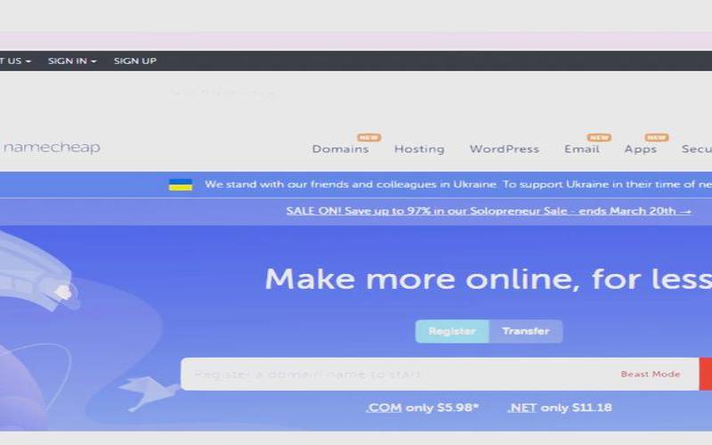 Namecheap2022年夏季促销活动,com域名低至62022美元/年 Namecheap2022年夏季促销活动,com域名低至62022美元/年