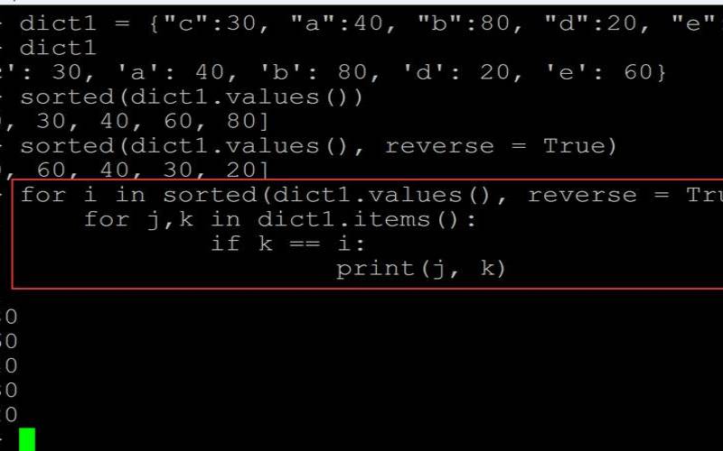 Python根据字典中的值进行排序的3种方法,python字典根据value排序 Python根据字典中的值进行排序的3种方法,python字典根据value排序