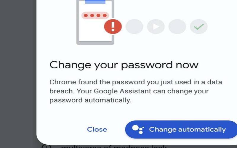 google提示您的密码已泄露