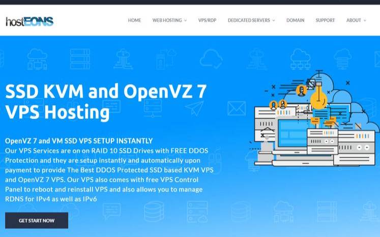 Hosteons周年促销（全场8折、OpenVZ年付5折／1核256M内存／不限流量／96美元）