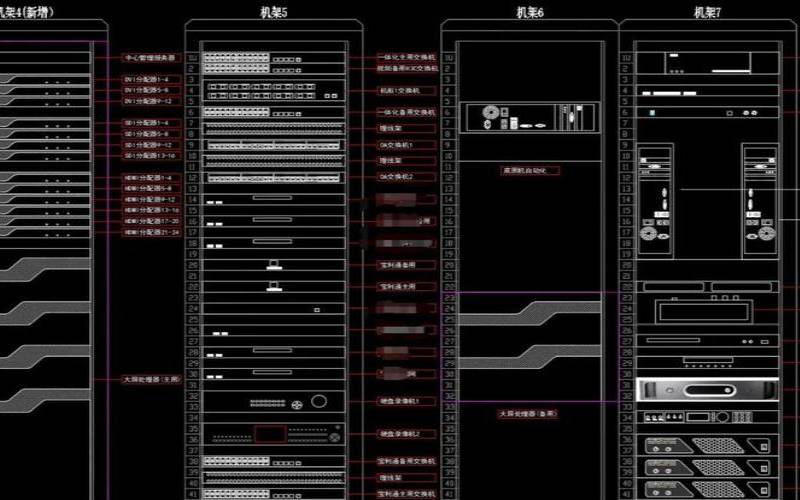 服务器机房设计图,机房服务器机柜有哪些设备 服务器机房设计图,机房服务器机柜有哪些设备