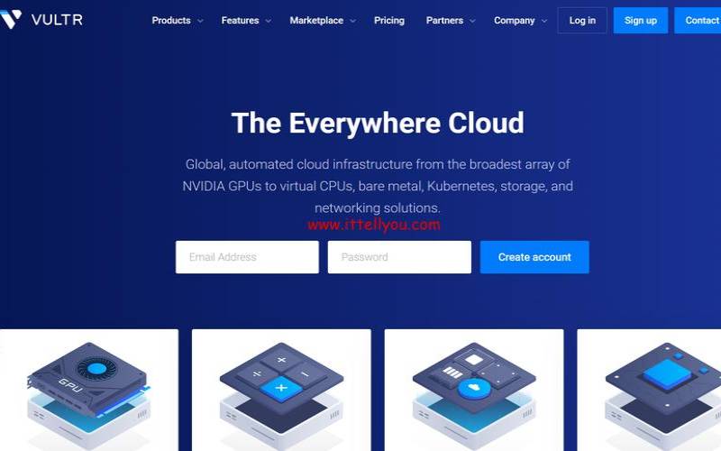 Vultr：新用户最高送2022美元（全球2022大机房，按小时计费，日本东京，三网不绕，KVM，1核1G，5美元／月）