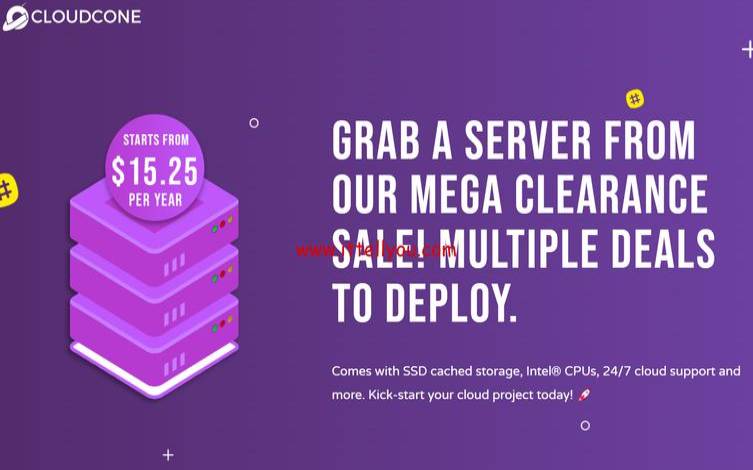 CloudCone（特价年付方案，洛杉矶MC机房，按小时计费，电信联通直连，1核512M，20美元／年）