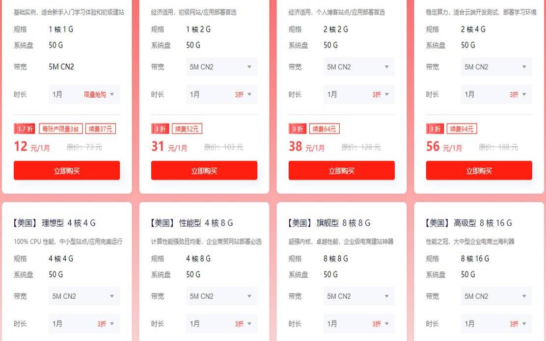 国外服务器租用平台（租服务器价格一览表）