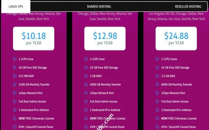 Racknerd双11：$9／年（1G／1核／17G SSD／3T流量 – 全年最低价，VPS可选9个机房）