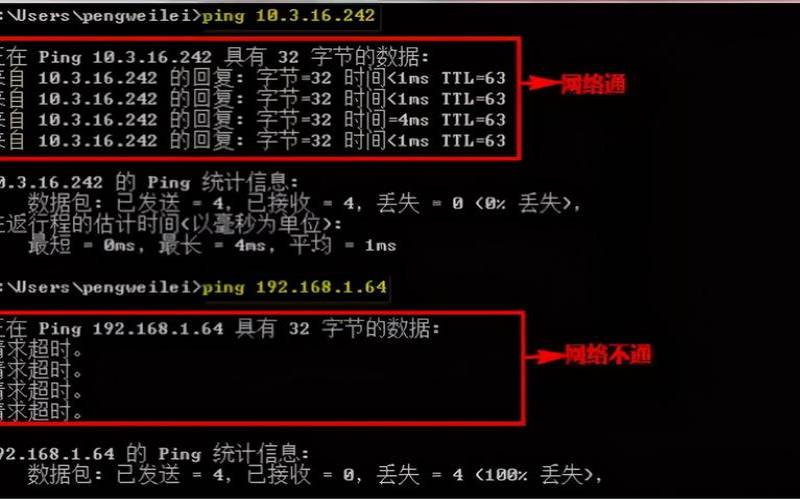 ping命令检测网络故障的步骤（ping命令检查网络）