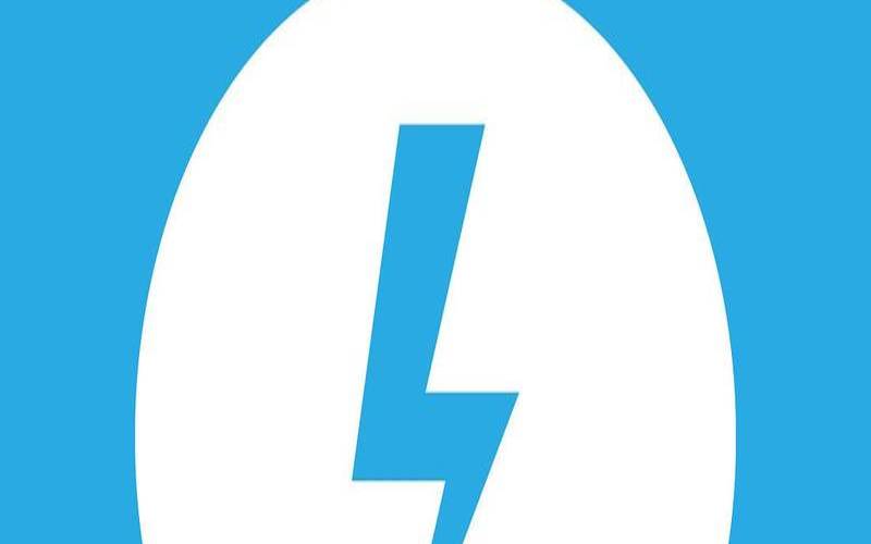 百度搜索（一个闪电图标蓝色底色的app）