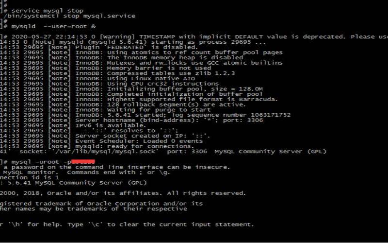 linux停止mysql服务命令有哪些（linux停止数据库命令）