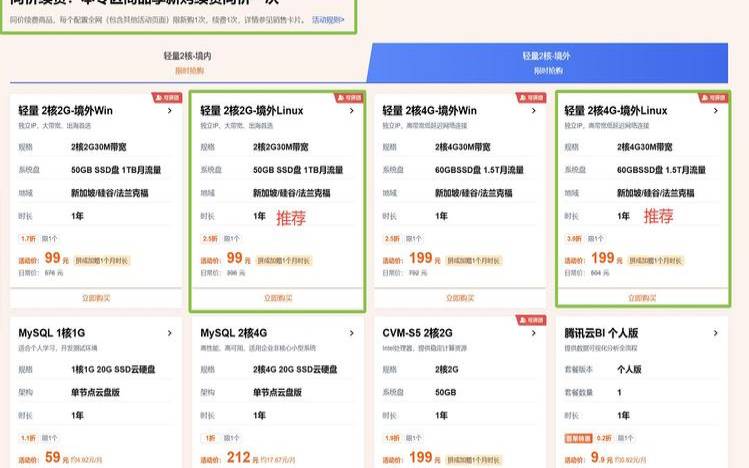 做站必选腾讯云秒杀最后一天,国内1G套餐99元/年新加坡1G套餐299元/年 做站必选腾讯云秒杀最后一天,国内1G套餐99元/年新加坡1G套餐299元/年