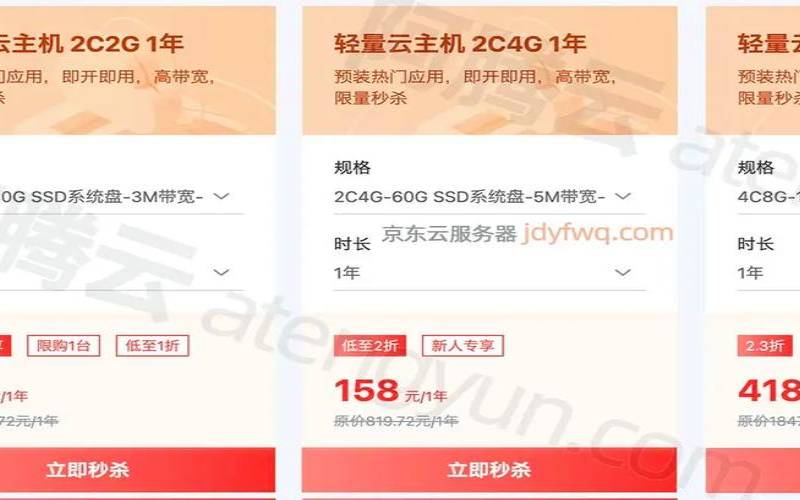 4核8g云主机多少钱