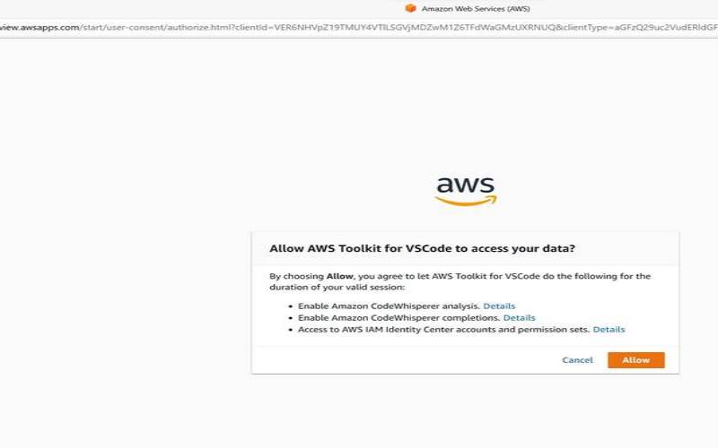 免费的AI编码助手AmazonCodeWhisperer安装部署与体验