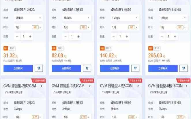 腾讯云云主机优惠活动价格汇总（腾讯云服务器优惠活动）